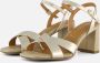 Tamaris Elegante Metallic Vegan Sandalette Yellow Dames - Thumbnail 1