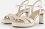 Tamaris Champagne Sandalette met 7 5 cm Hak Beige Dames - Thumbnail 2