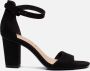 Tamaris Sandalen met hak zwart Imitatiesuede Dames - Thumbnail 1