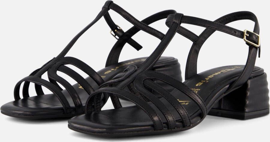 Tamaris Sandalen met hak zwart Leer Dames