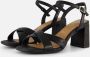 Tamaris Elegante Zwarte Platte Sandalen Black - Thumbnail 1