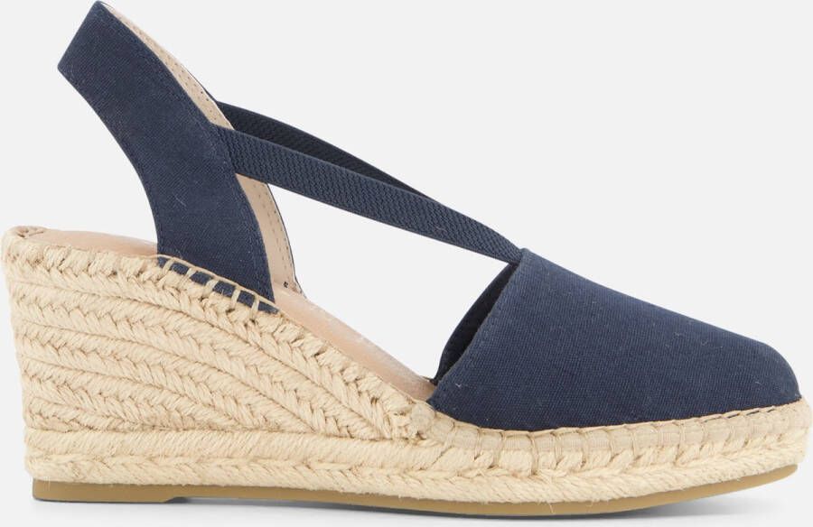 Tamaris Blauwe Espadrilles met 6 5 cm Hak Blue Dames