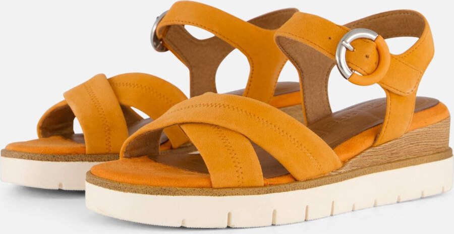 Tamaris Zomer Platte Sandalen Orange Dames