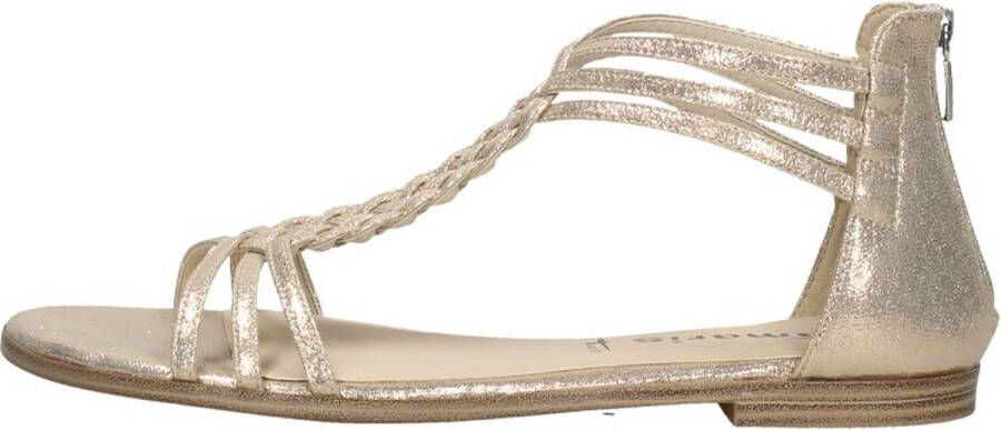 Tamaris Veelzijdige Sandalette met Anti-Slide Hak en Touch-it Zool Beige Dames