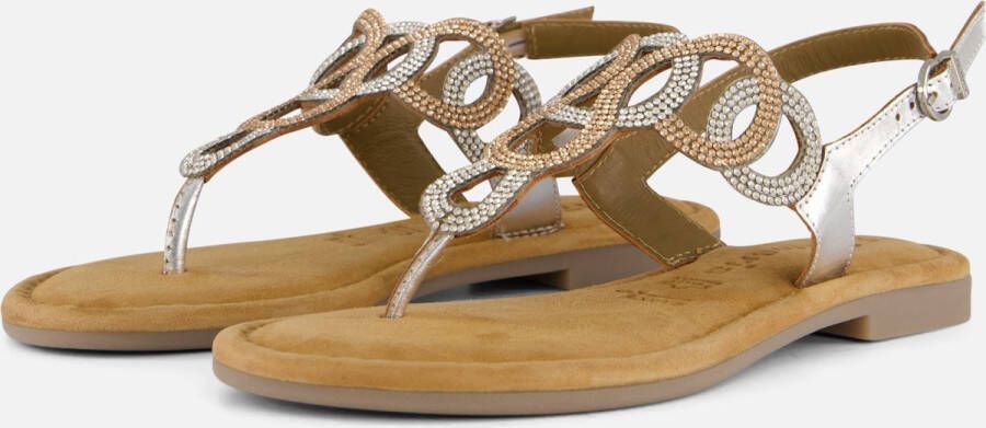 Tamaris Sandalen zilver Leer Dames