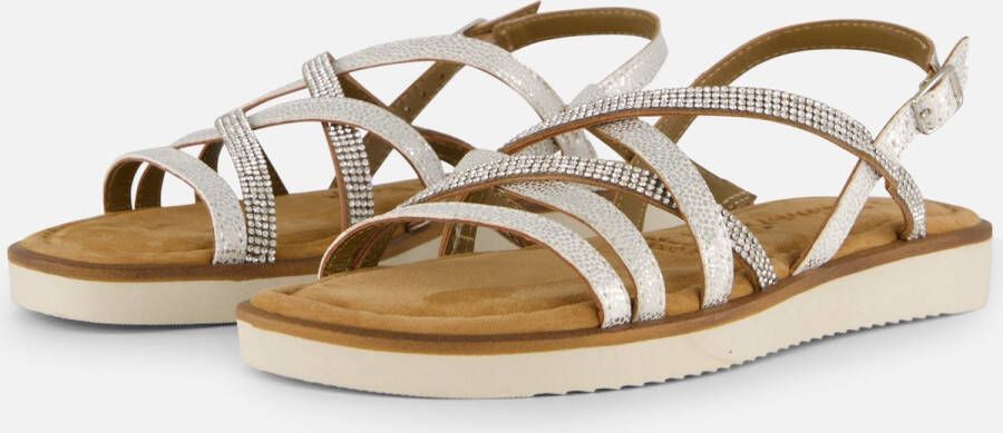 Tamaris Sandalen zilver Leer Dames