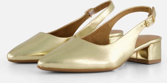 Tamaris Slingback Pumps goud Synthetisch Dames