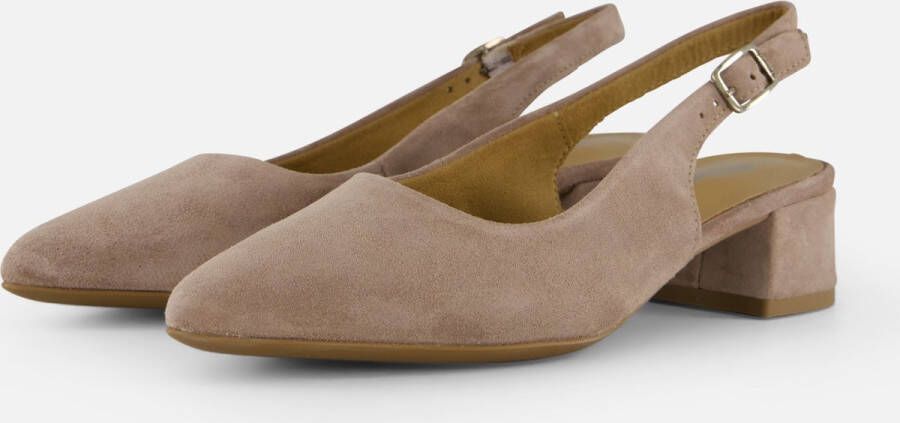 Tamaris Slingback Pumps taupe Leer Dames