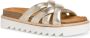 Tamaris Metallic Gouden Gevlochten Leren Slipper Yellow Dames - Thumbnail 19