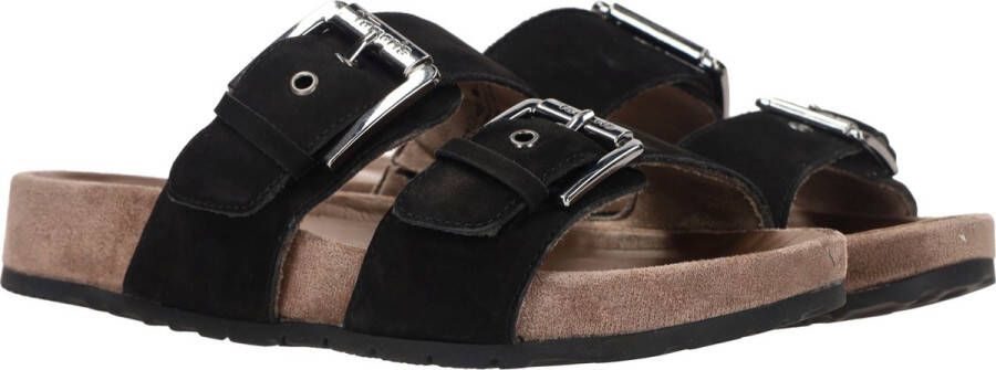 Tamaris Comfort Sandalen zwart Leer Dames