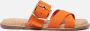 Tamaris Oranje Suède Gesp Slippers Orange Dames - Thumbnail 1