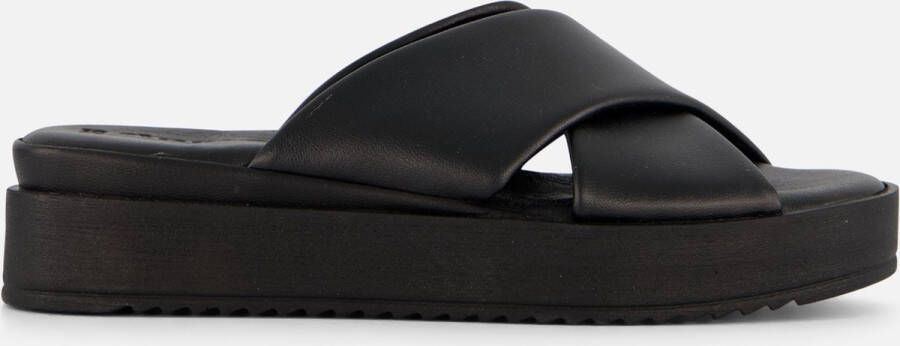 Tamaris Zwarte Open Casual Slippers Vrouwen Black Dames