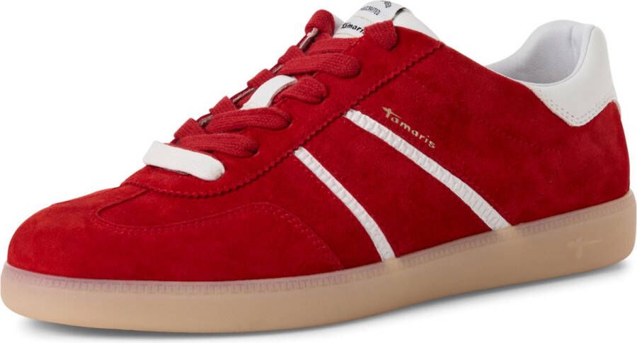 Tamaris Sneaker 1-23624-43 549 dames lage damesschoenen leer M2362443 rood