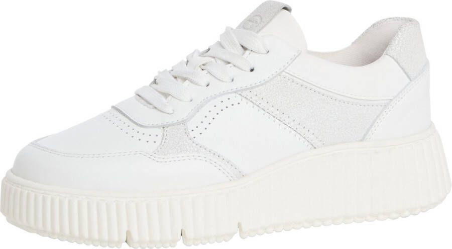 Tamaris Sneaker 1-23771-42 197 Dames Lage Damesschoenen Leer M2377142 wit