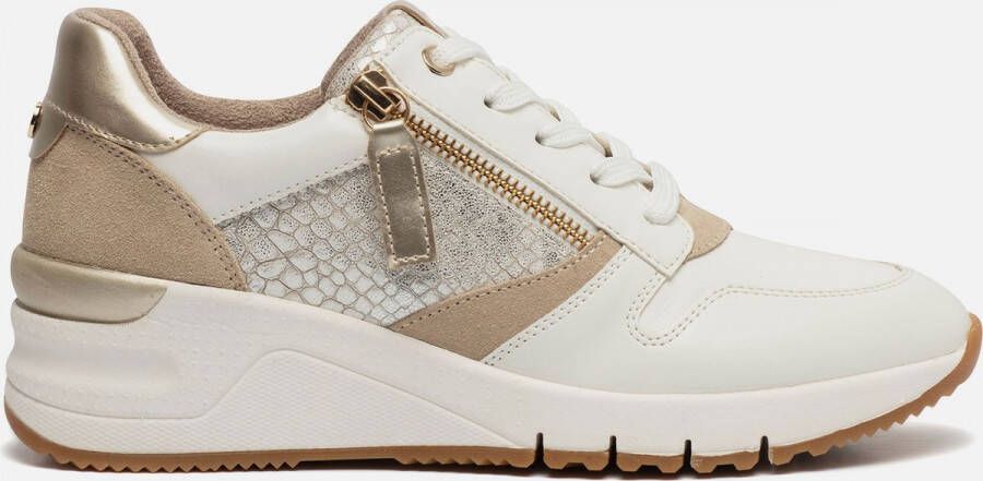 Tamaris Sneakers met sleehak Rea met leuke metallic details Schoenen