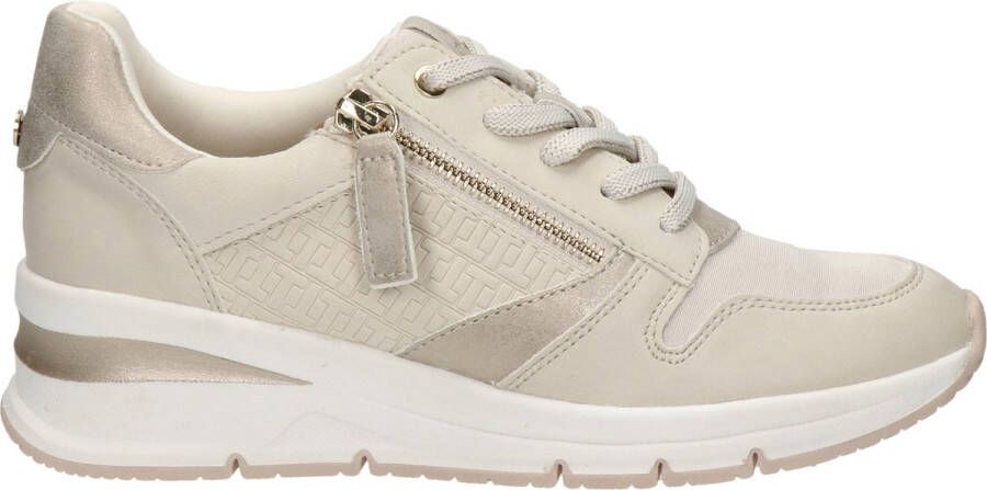 Tamaris Trendy Beige Sneakers met Extra Ondersteuning en Comfort Beige Dames