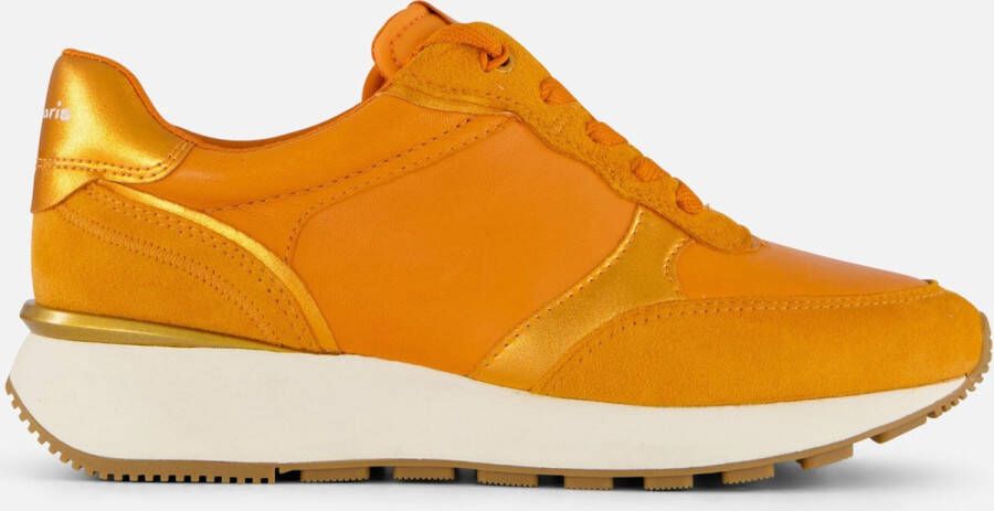 Tamaris Sneakers oranje Leer Dames