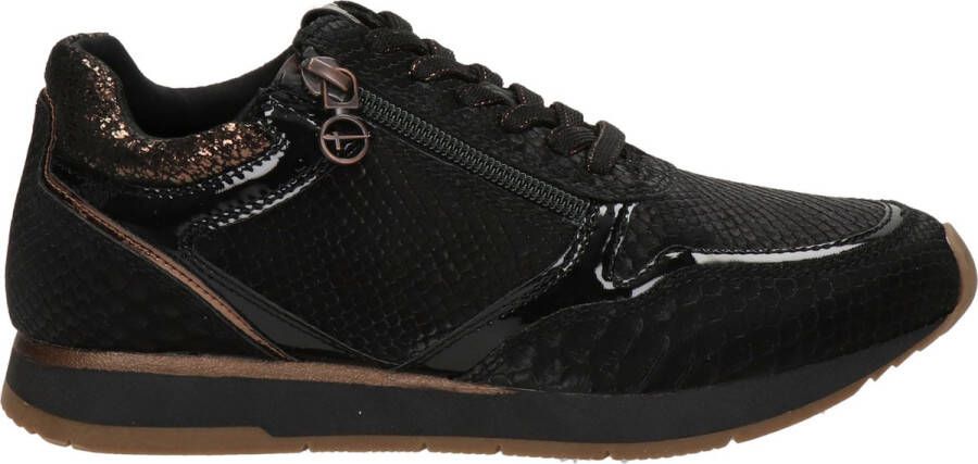 Tamaris Sneakers zwart Imitatieleer Dames