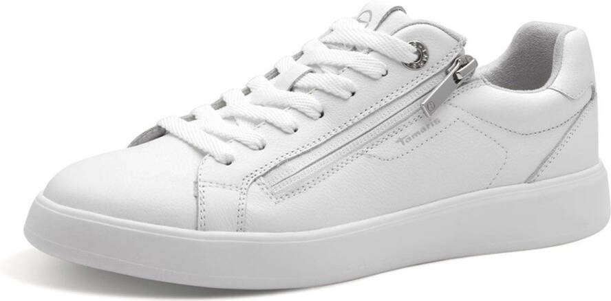 Tamaris Trainers 1-23709-44 100 Dames Lage Top Damesleer M2370944 Wit