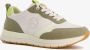 Tamaris vegan dames sneakers groen beige Uitneembare zool - Thumbnail 1