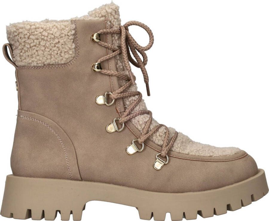 Tamaris Warme Teddy-Gevoerde Veterboot voor Dames Beige Dames