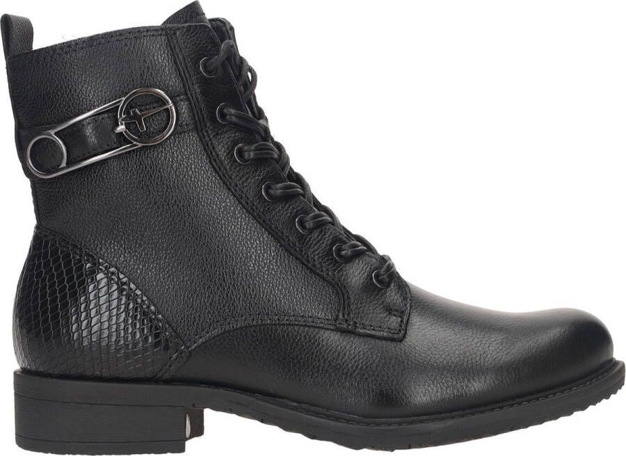 Tamaris Leren Veterboot Dames Taupe Gray Dames