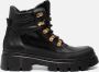 Tamaris Veterboots zwart Leer 172463 Dames - Thumbnail 1