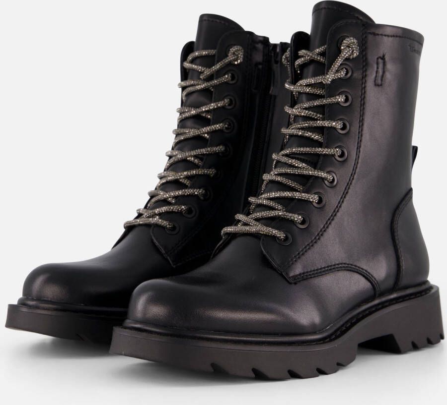 Tamaris Veterboots zwart Synthetisch