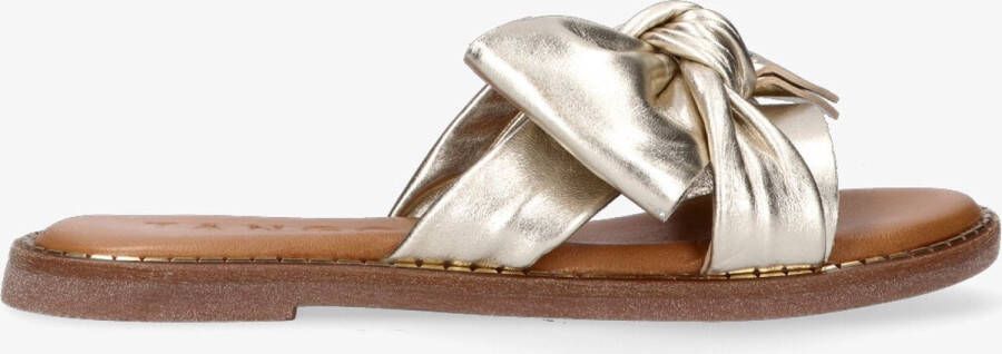 Tango | Audrey 1 g platino gold bow slipper cognac sole - Foto 2