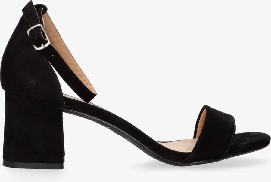 Tango | Brooklynn 15 e black nubuck mule ankle strap covered heel sole