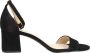 Tango | Brooklynn 15 e black nubuck mule ankle strap covered heel sole - Thumbnail 1