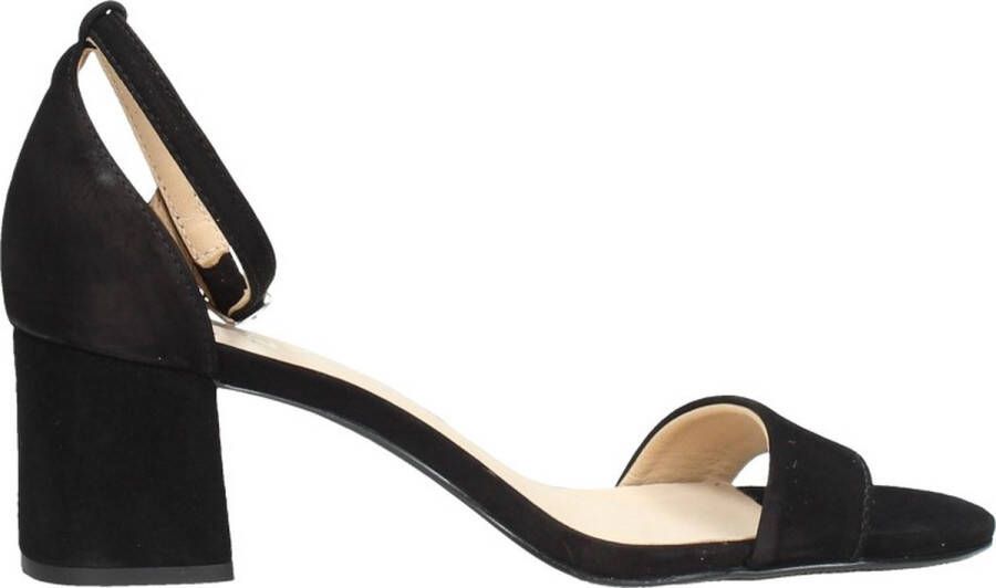 Tango | Brooklynn 15 e black nubuck mule ankle strap covered heel sole