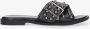 Tango | Mila 31 b black studs cross slipper black sole - Thumbnail 2