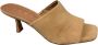 Tango Mya Camel kids mule heel naturel-slipper hak-muil hak kitten - Thumbnail 1