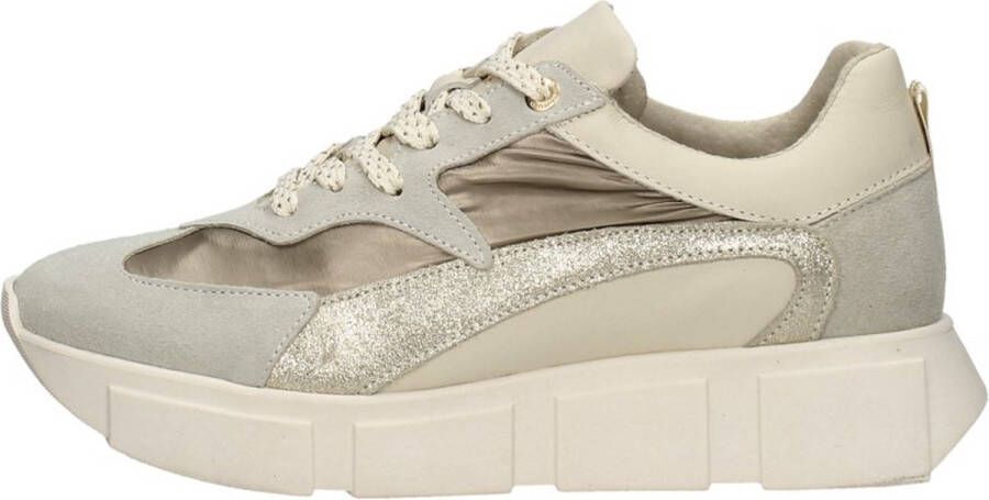 Tango | Norah 2 b beige gold multi sneaker bone white sole