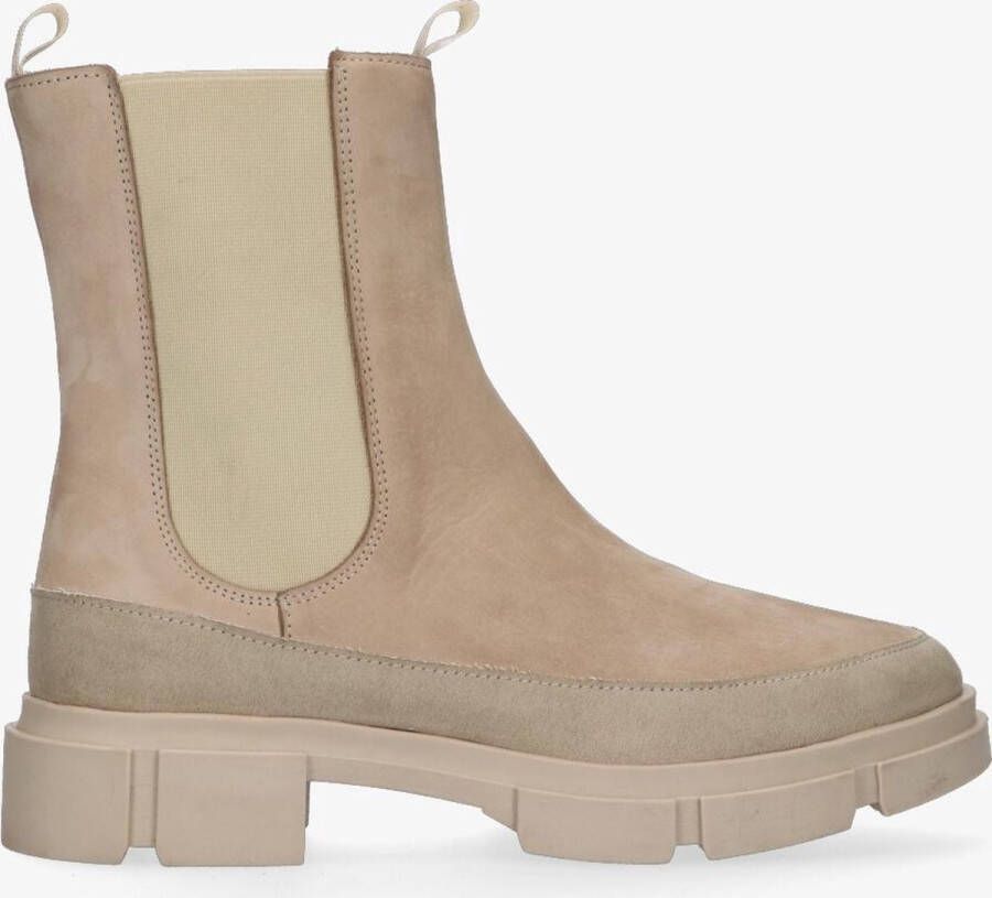 Tango | Romy 22 a soft beige nubuck boots suede detail beige sole