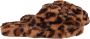 Ted Baker 257200 Alhana Printed Faux Fur Mule Slipper Q3 - Thumbnail 1