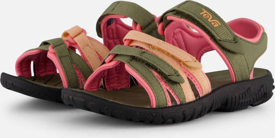 Teva K TIRRA Unisex Sandalen Zwart Groen Roze