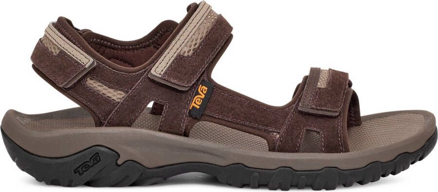 Teva M Hudson Heren Sandalen Beige Rood Oranje