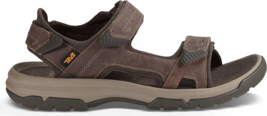 Teva Bruine leren herensandaal voor wandelingen Brown Heren