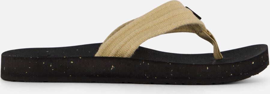 Teva M REFLIP CANVAS Heren Slippers Zwart Beige