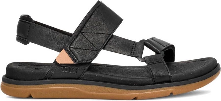 Teva Zwarte Leren Slingback Sandaal Black Dames