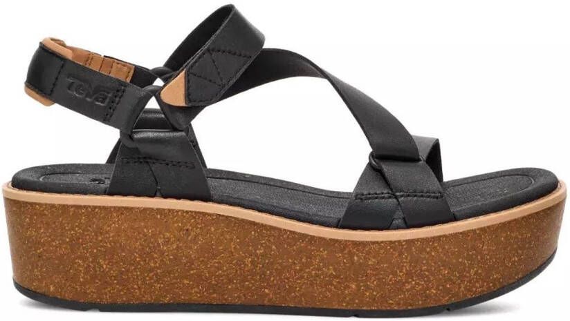 Teva Madera Wedge dames sandaal zwart