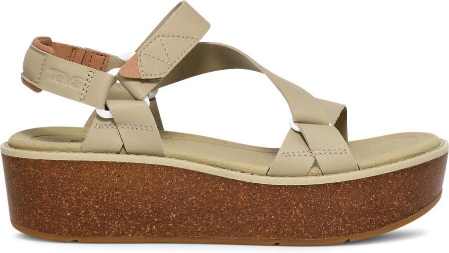 Teva MADERA WEDGE Dames Sandalen Beige