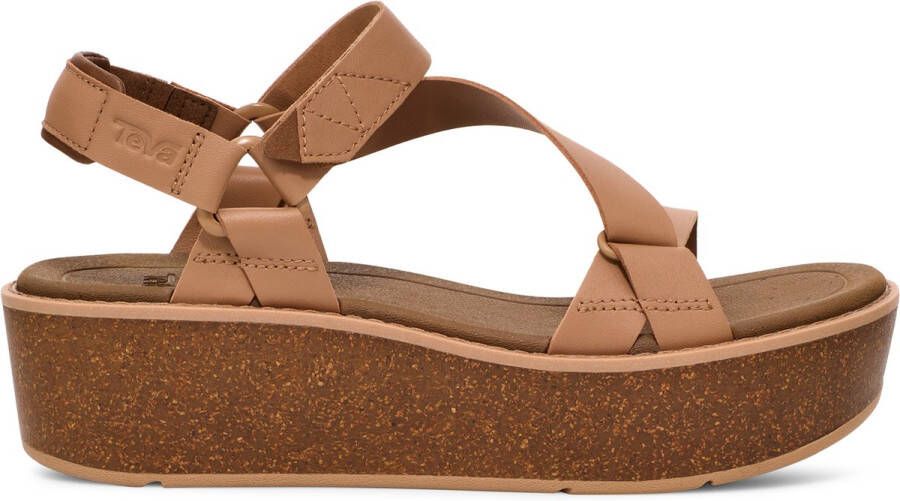 Teva MADERA WEDGE Dames Sandalen Bruin