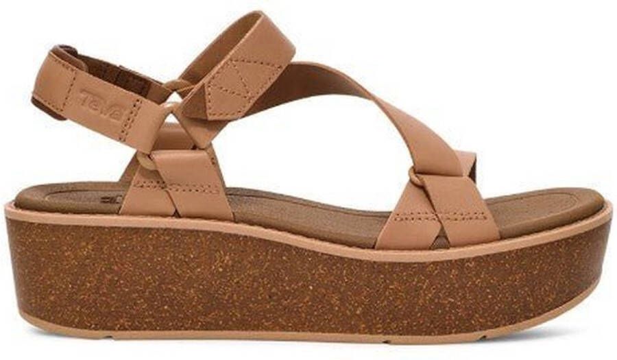 Teva Madera Wedge dames wandelsandaal beige