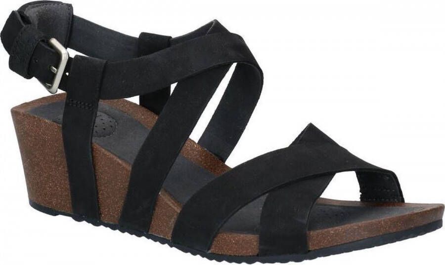 Teva Mahonia Wedge Cross Strap Sandaal Dames Zwart - Foto 1