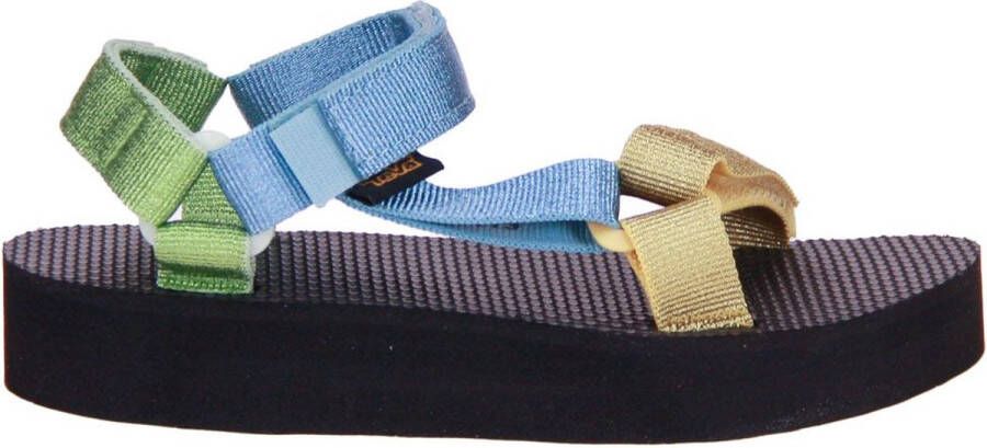 Teva Midform Metallic Blauwe Sandaal