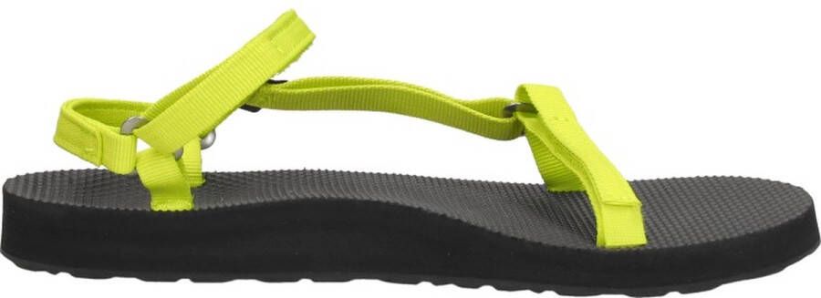 Teva ORIGINAL UNIVERSAL SLIM Dames Sandalen Zwart Geel