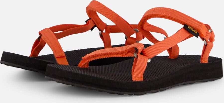 Teva ORIGINAL UNIVERSAL SLIM Dames Sandalen Zwart Rood